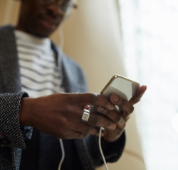 Person using their smartphone